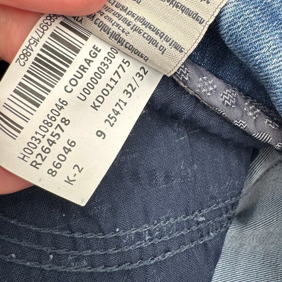 34 Heritage Jeans Mens 32x32 (33x31 ACTUAL) Courage Straight Leg Blue Denim - Picture 8 of 9